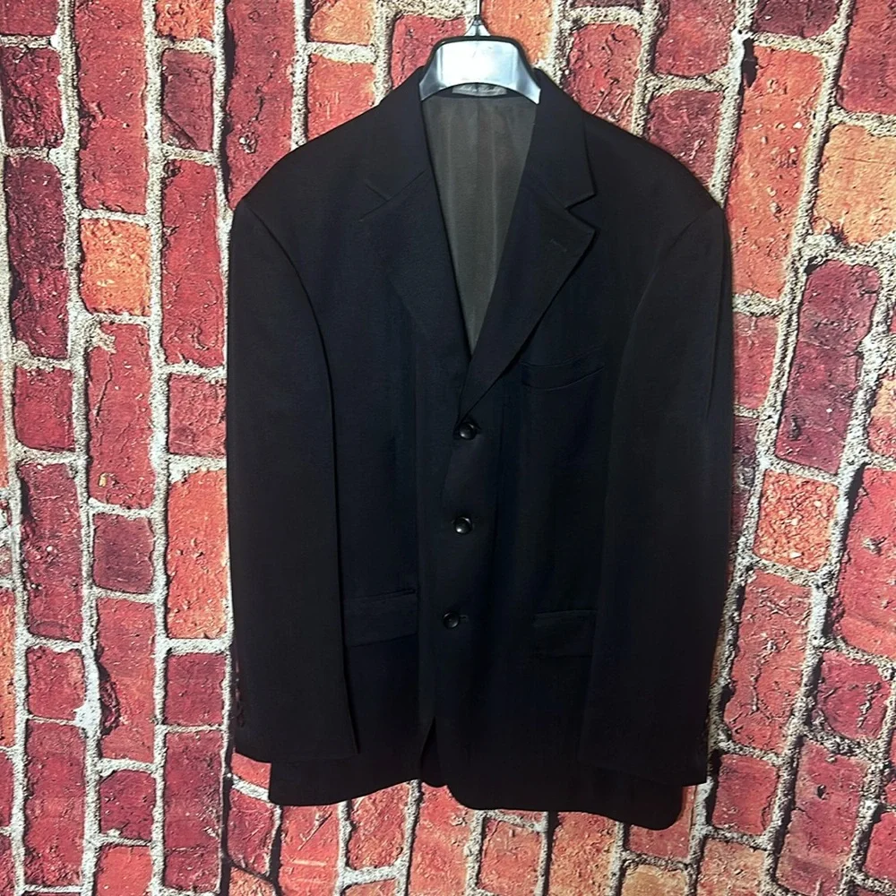 Oscar De La Renta vintage men’s tencel black blazers size 42S